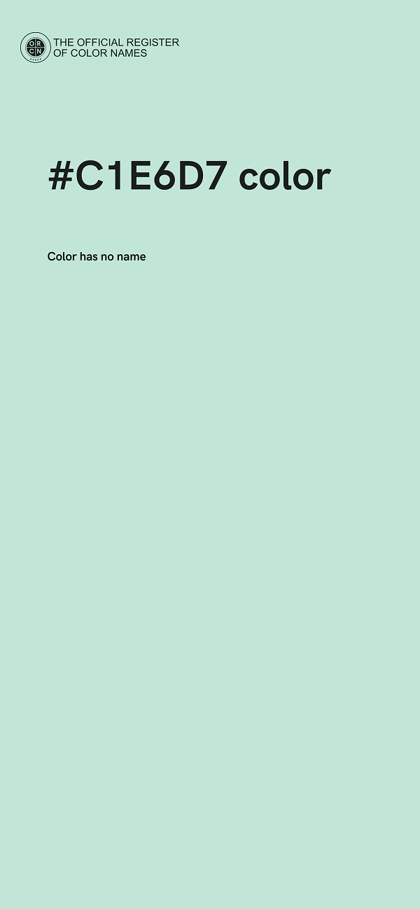 #C1E6D7 color image