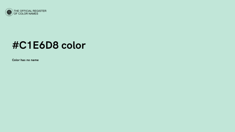 #C1E6D8 color image
