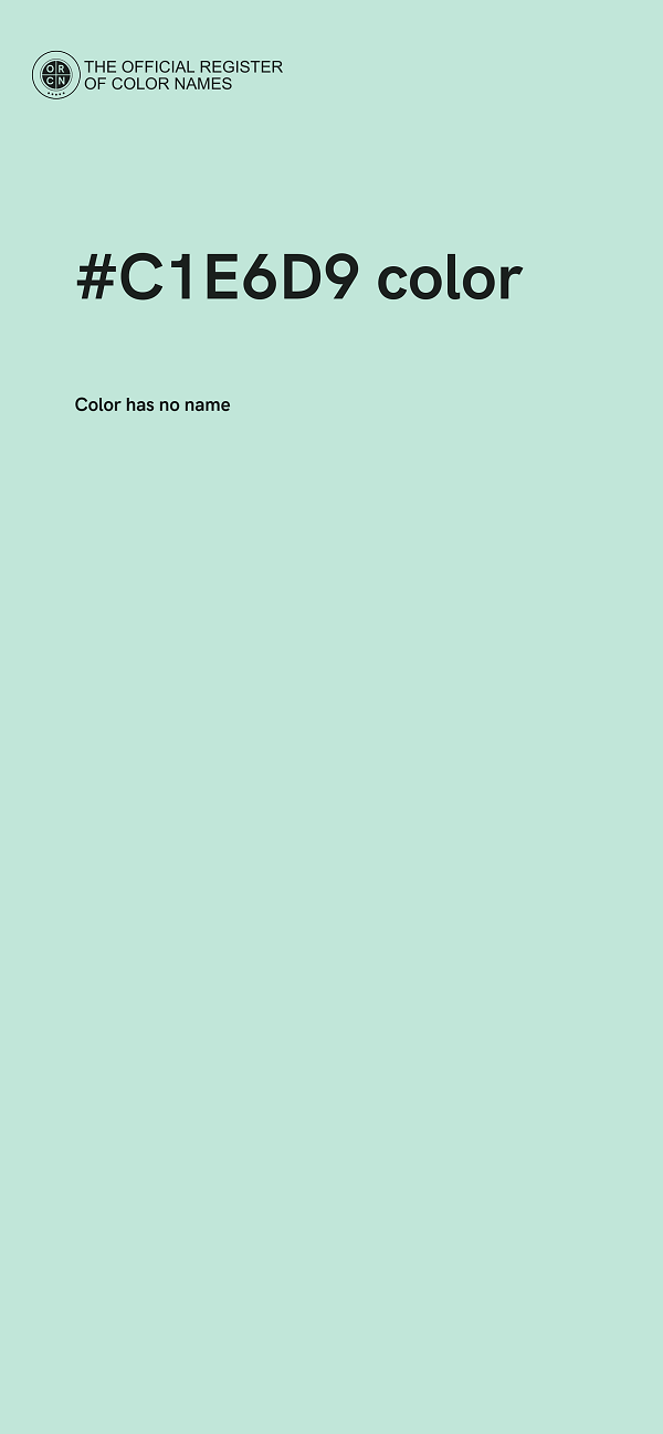 #C1E6D9 color image