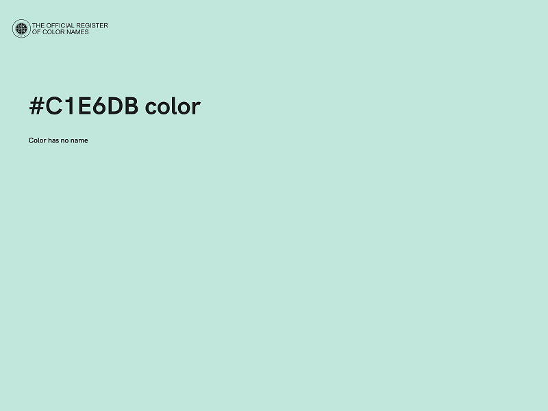 #C1E6DB color image