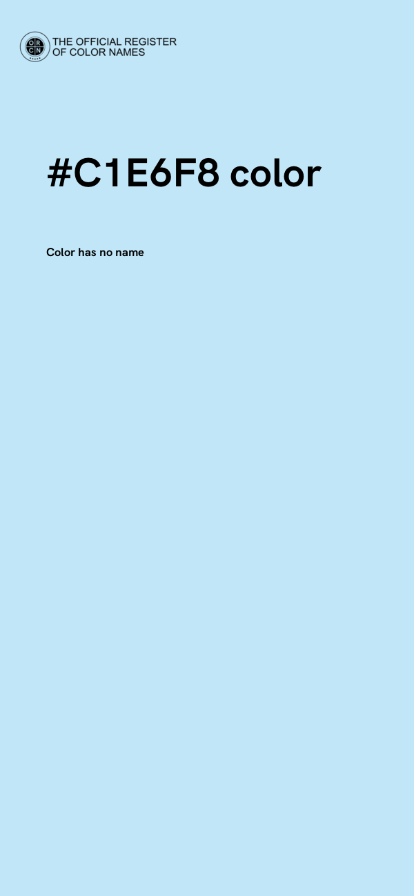 #C1E6F8 color image