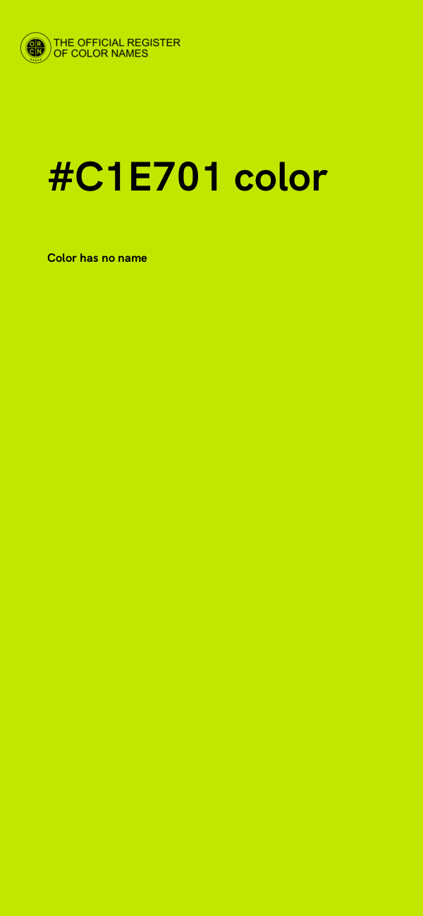 #C1E701 color image