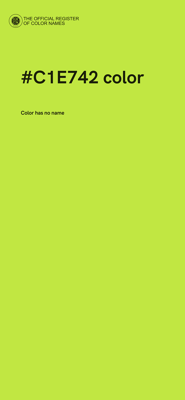 #C1E742 color image
