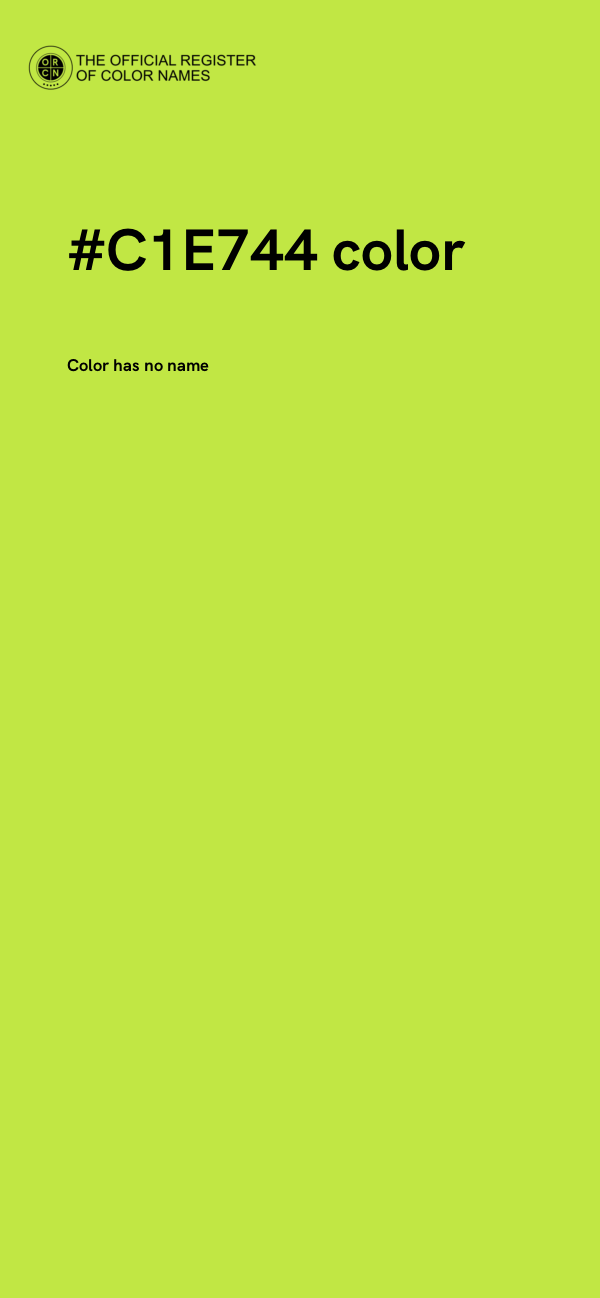 #C1E744 color image