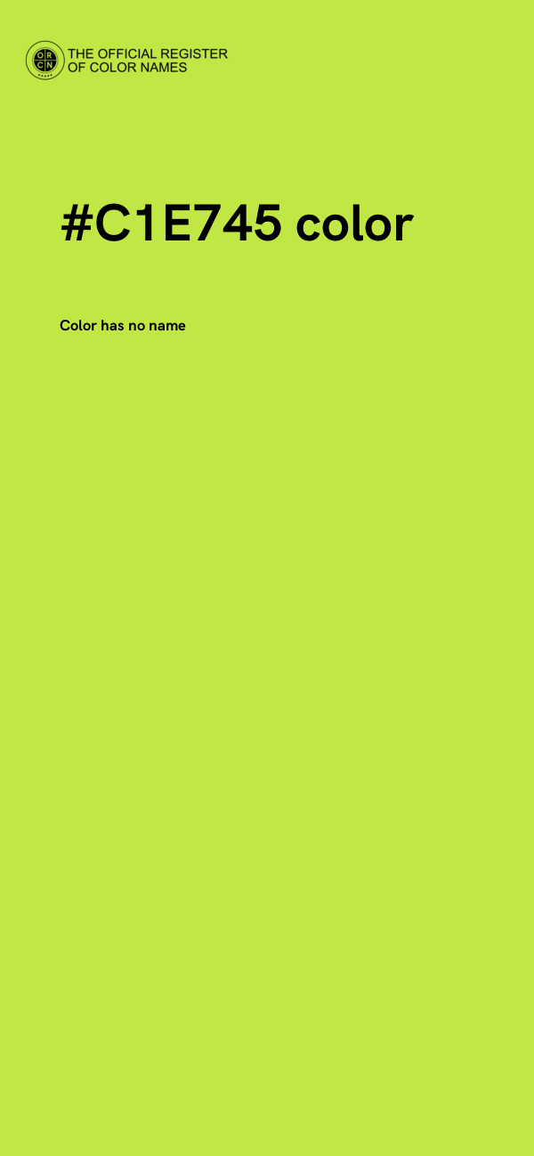 #C1E745 color image