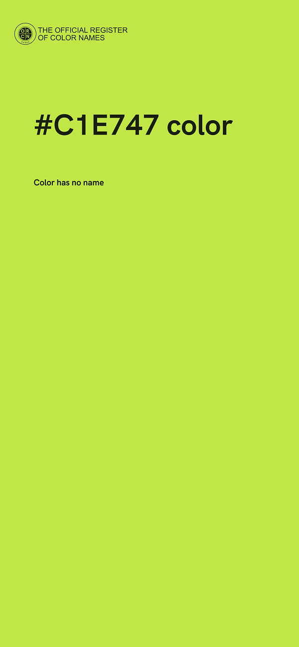 #C1E747 color image