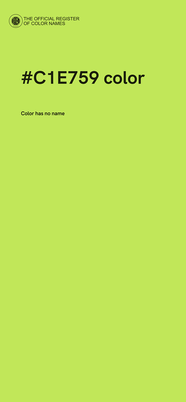 #C1E759 color image