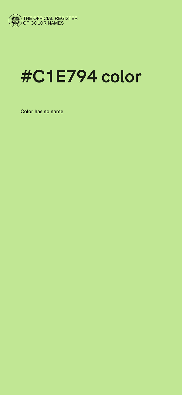 #C1E794 color image