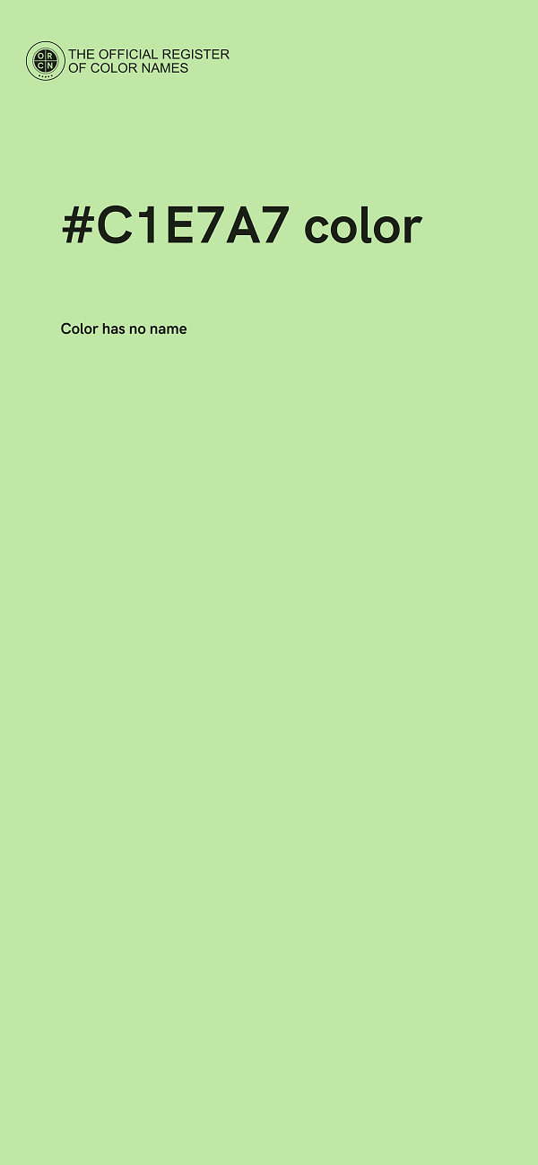 #C1E7A7 color image