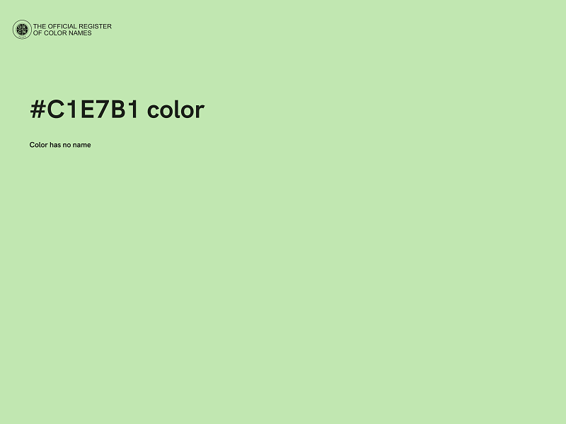 #C1E7B1 color image