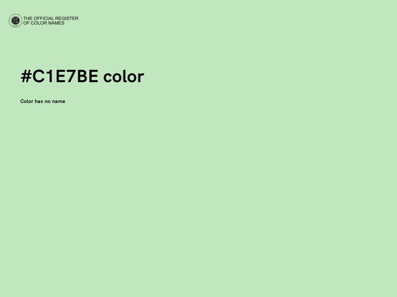 #C1E7BE color image