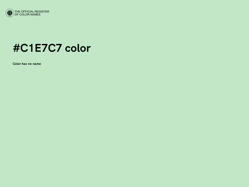 #C1E7C7 color image