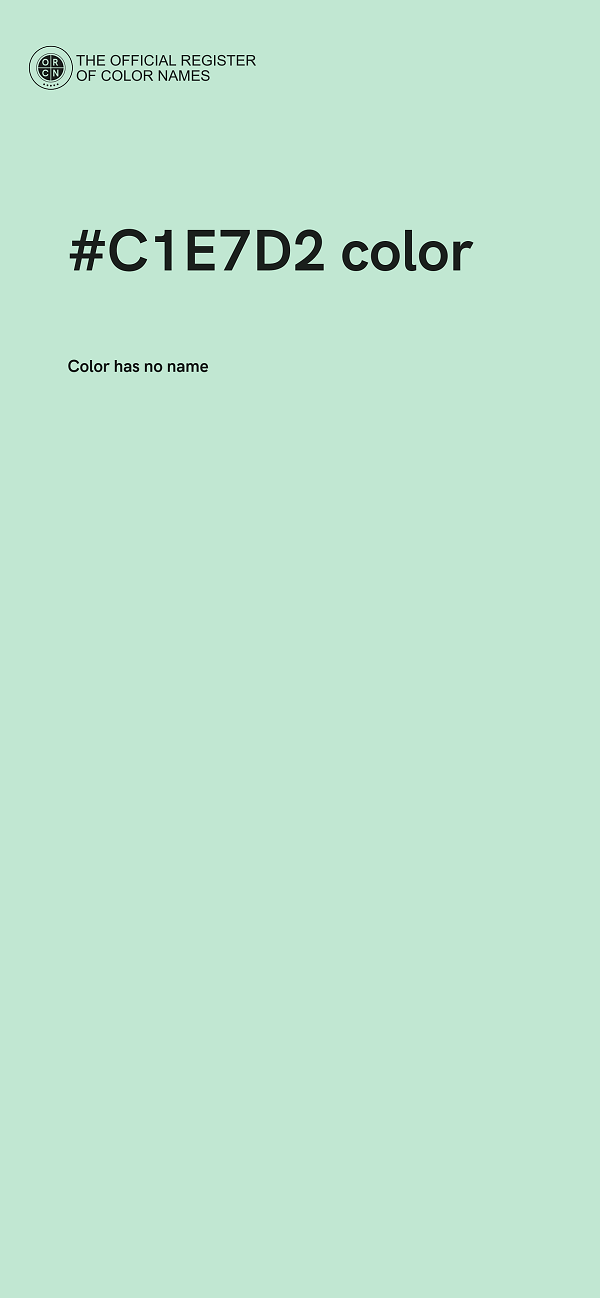 #C1E7D2 color image