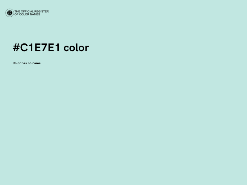 #C1E7E1 color image