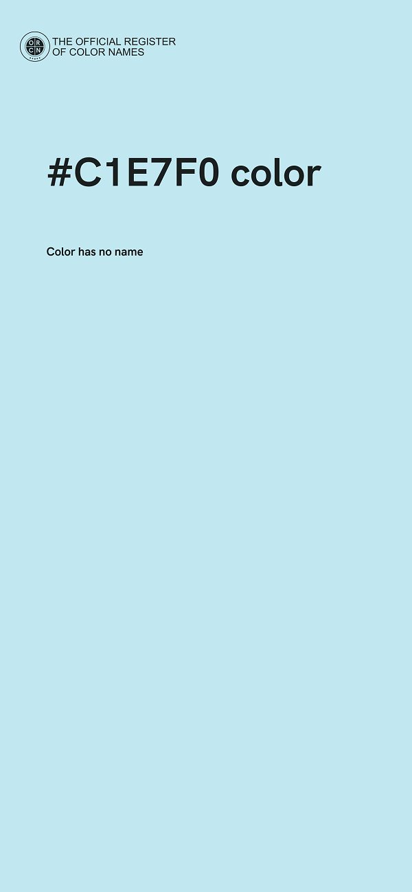 #C1E7F0 color image