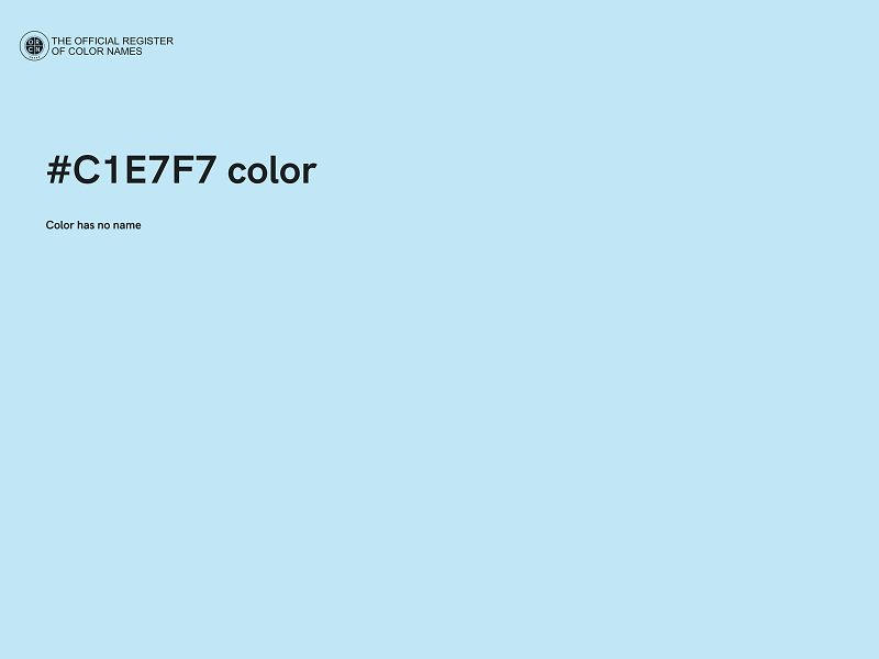 #C1E7F7 color image
