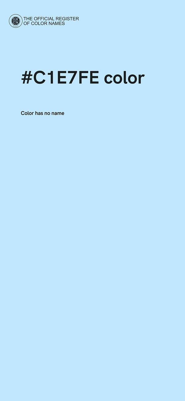 #C1E7FE color image