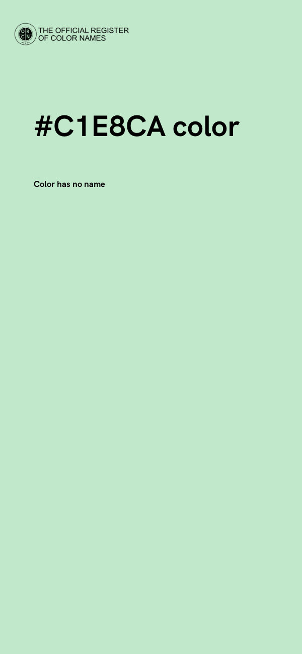 #C1E8CA color image