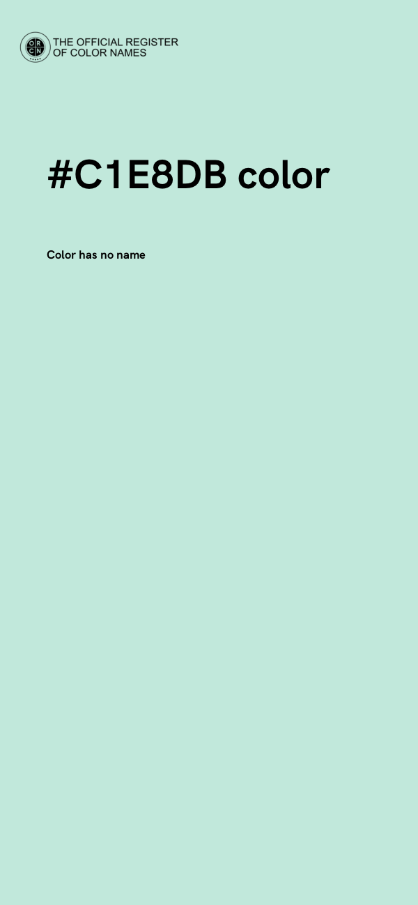 #C1E8DB color image