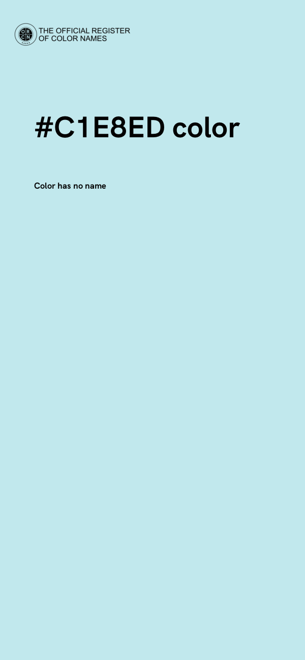 #C1E8ED color image