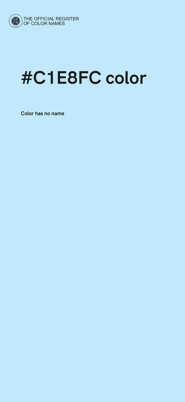 #C1E8FC color image