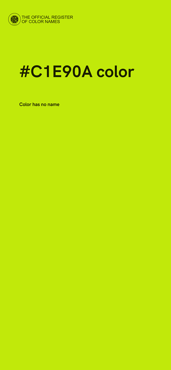 #C1E90A color image