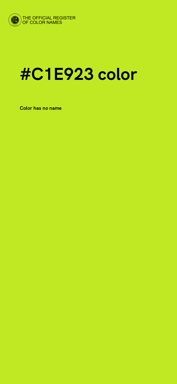 #C1E923 color image