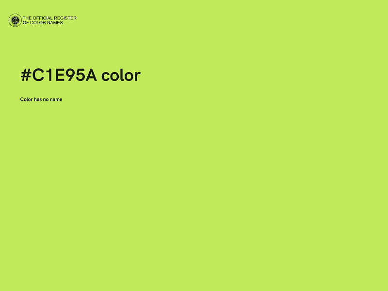 #C1E95A color image