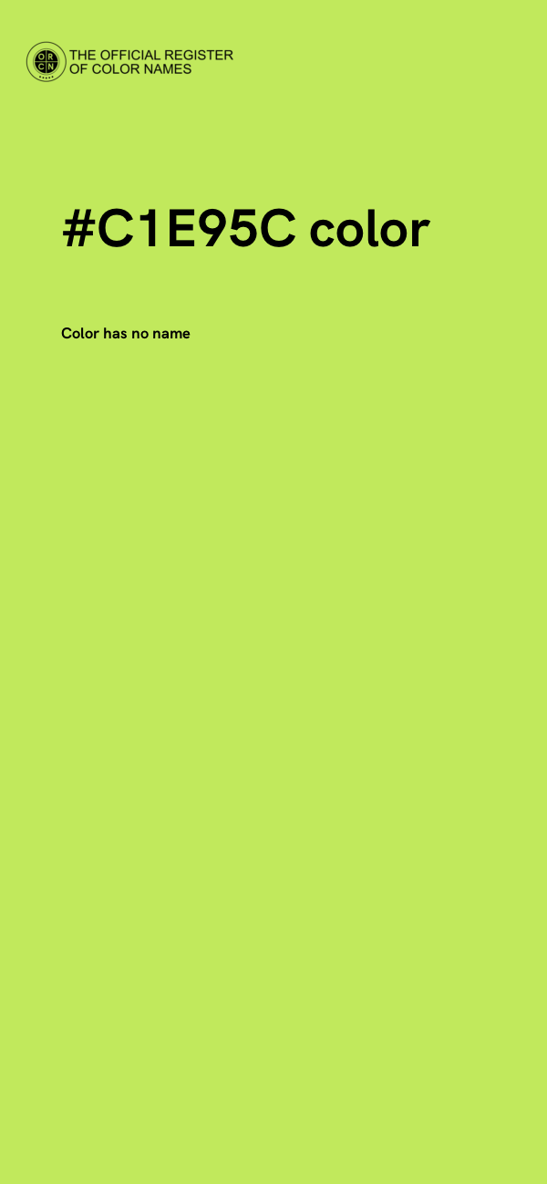 #C1E95C color image