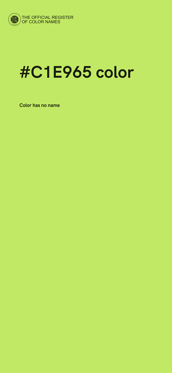 #C1E965 color image