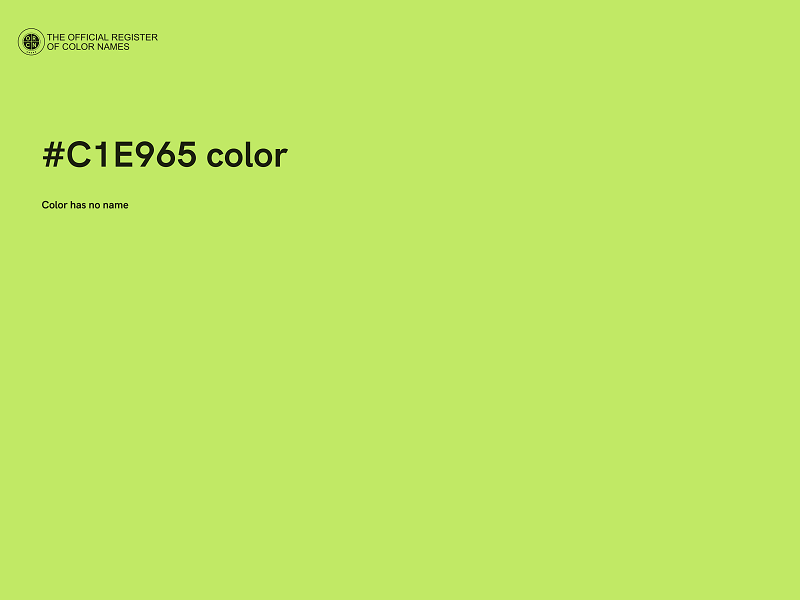 #C1E965 color image