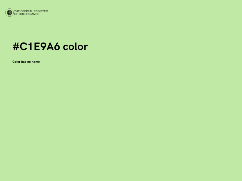 #C1E9A6 color image