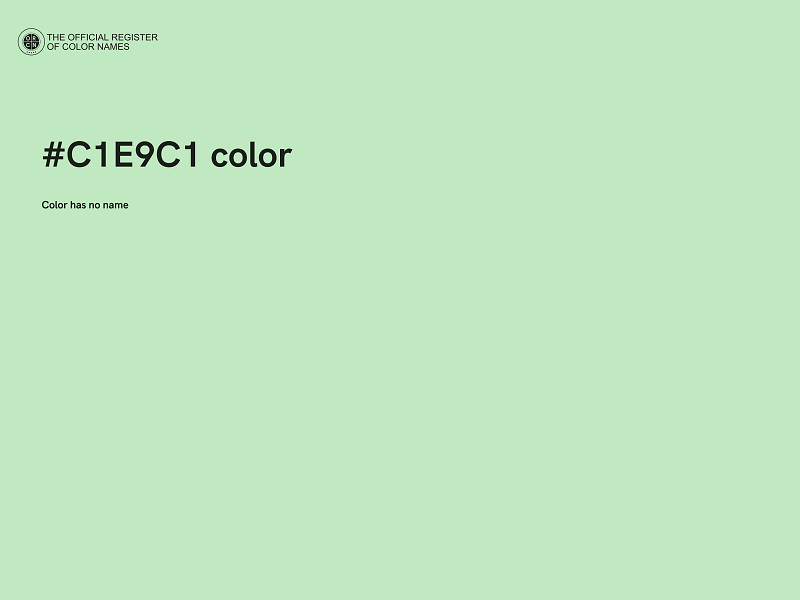 #C1E9C1 color image