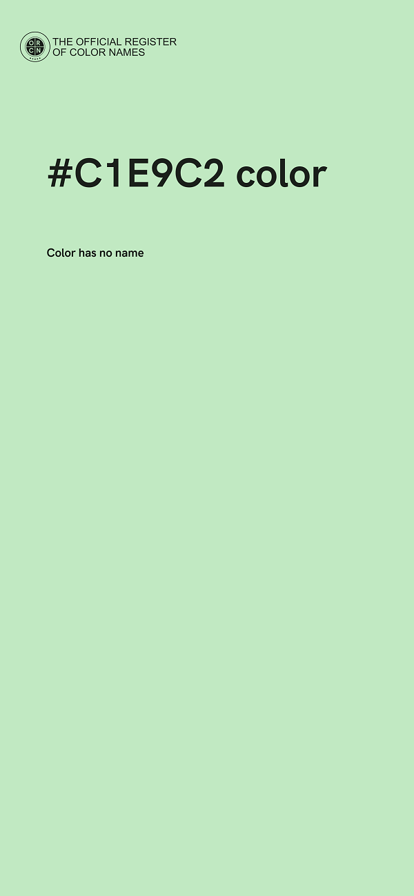#C1E9C2 color image