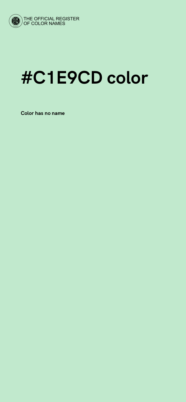 #C1E9CD color image