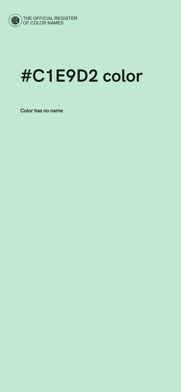 #C1E9D2 color image