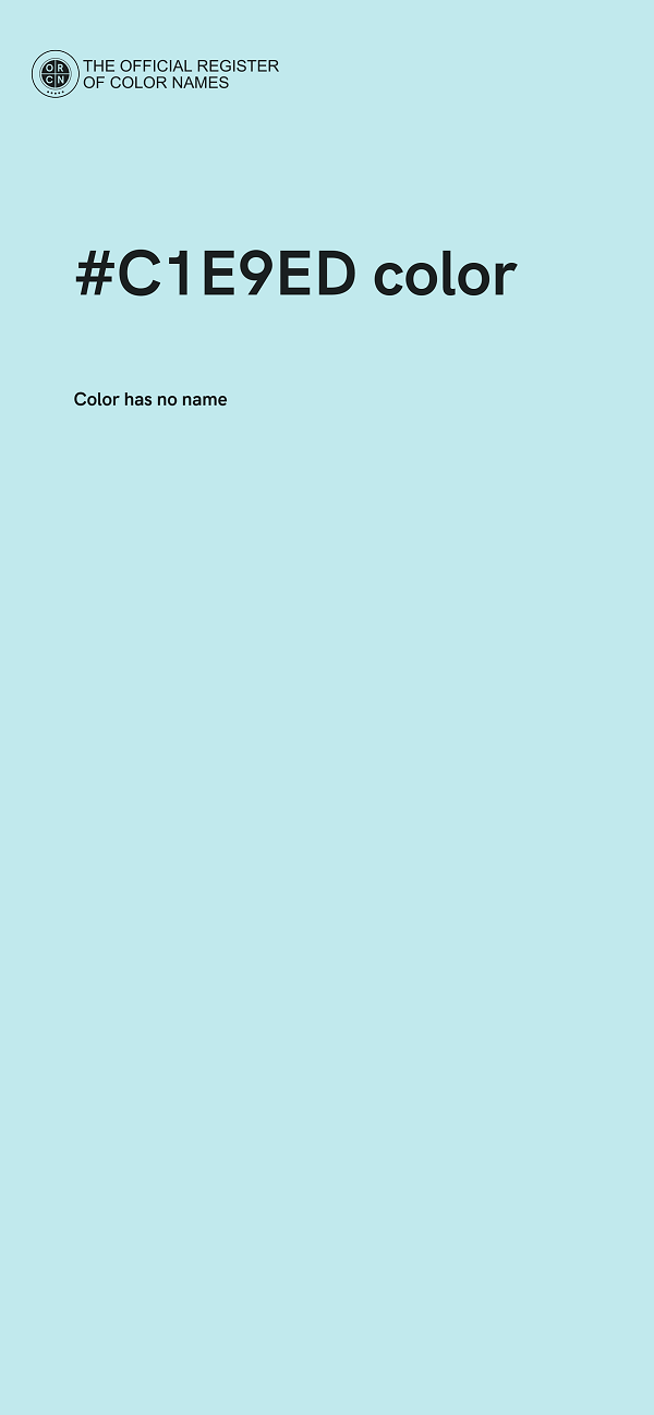 #C1E9ED color image