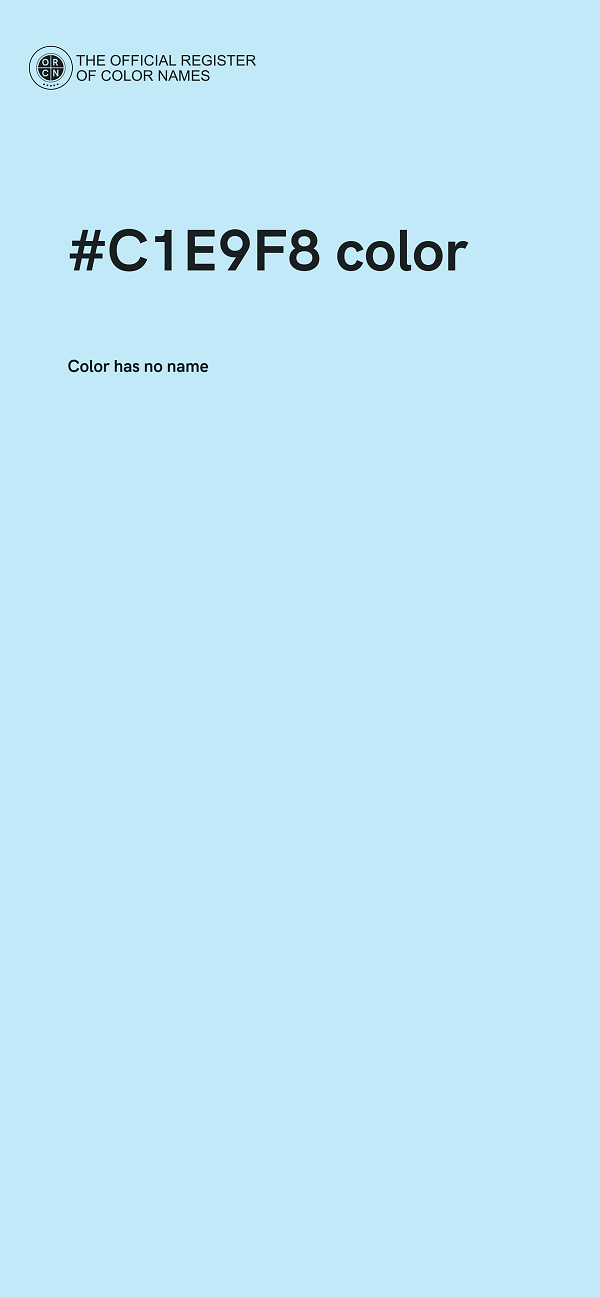 #C1E9F8 color image