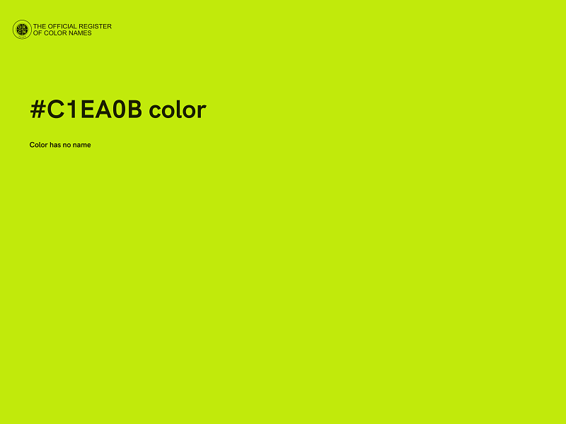 #C1EA0B color image