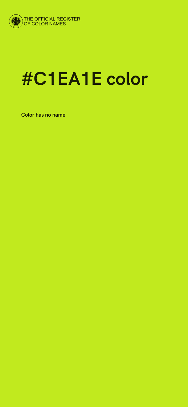 #C1EA1E color image