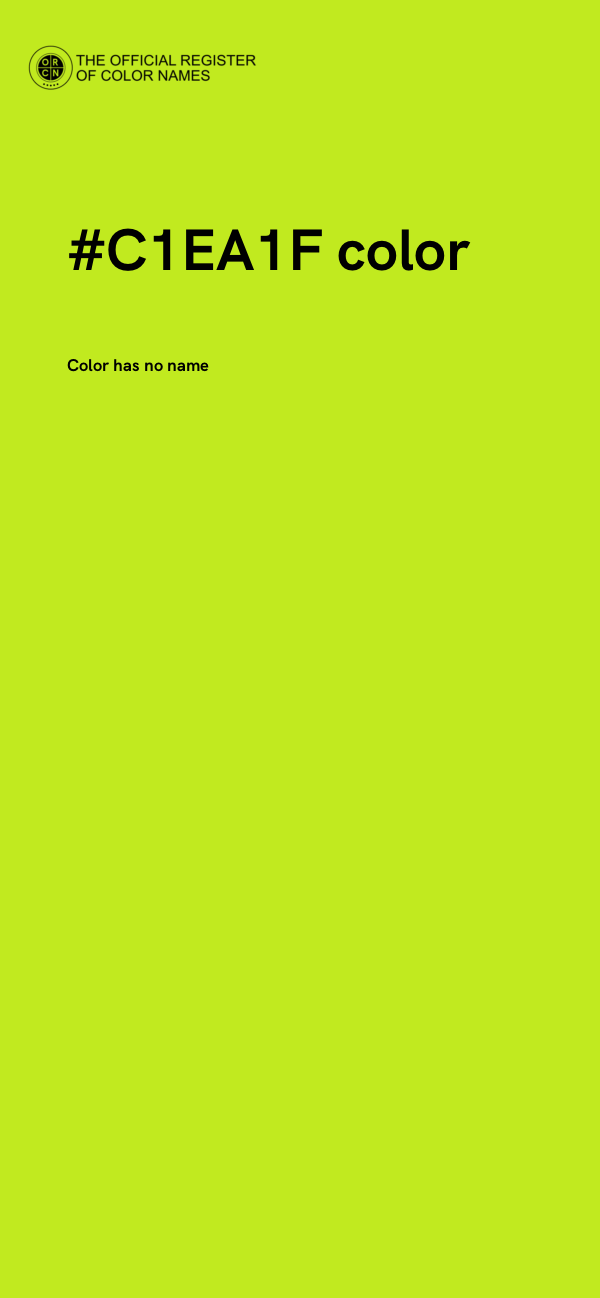 #C1EA1F color image