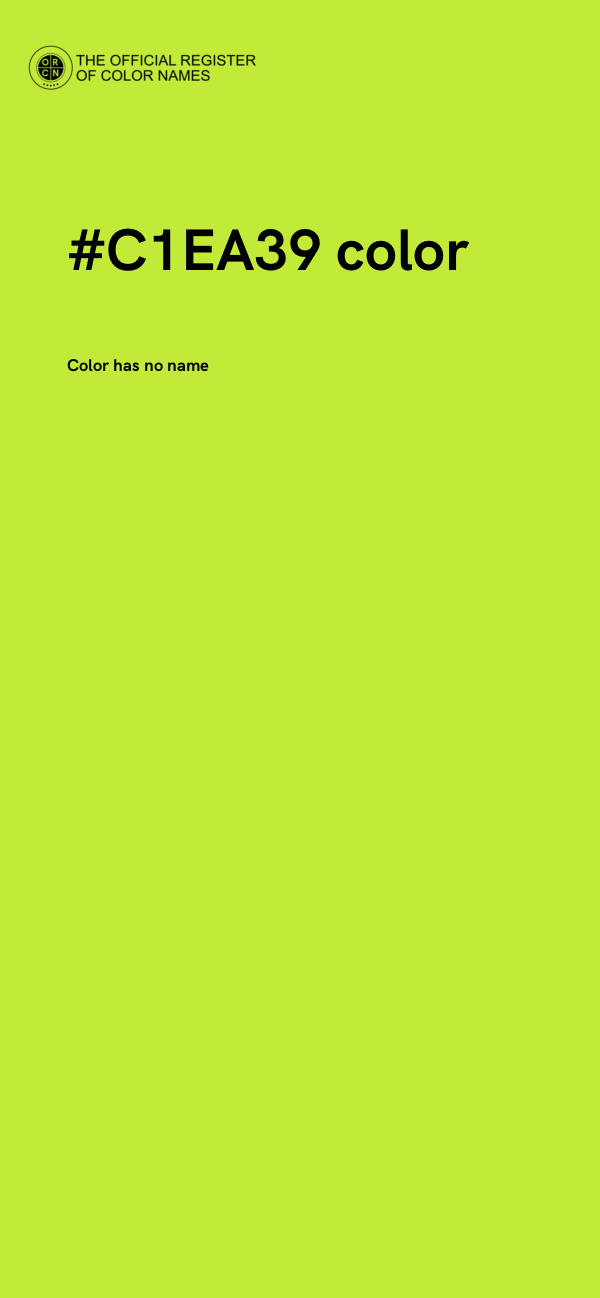 #C1EA39 color image