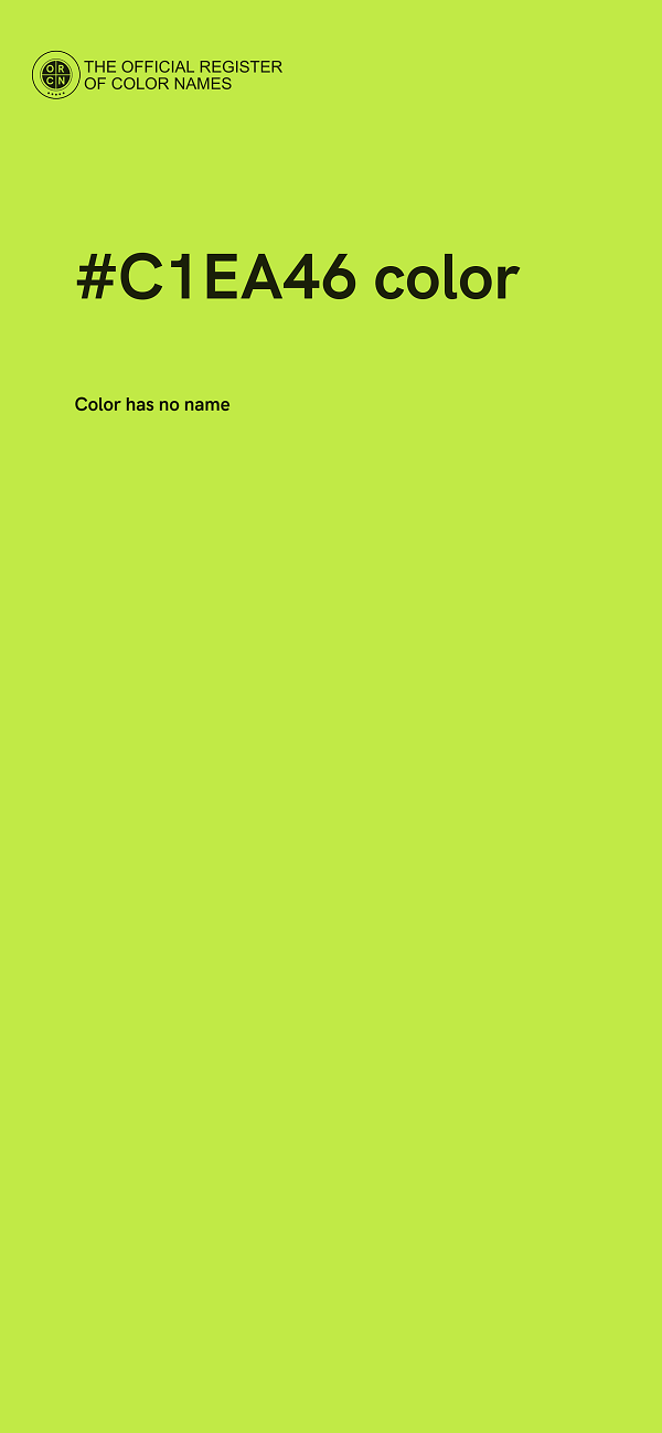 #C1EA46 color image