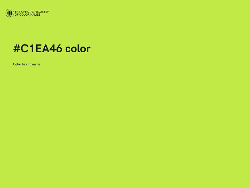 #C1EA46 color image