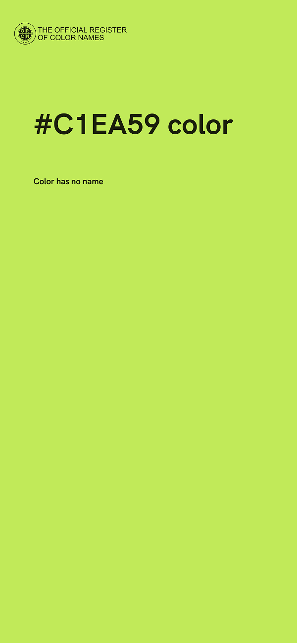 #C1EA59 color image