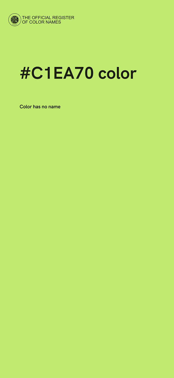 #C1EA70 color image