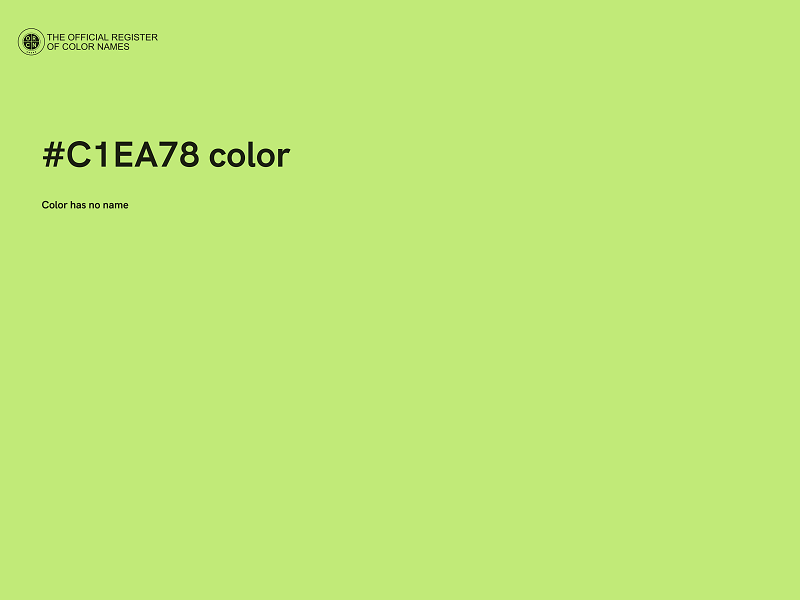 #C1EA78 color image