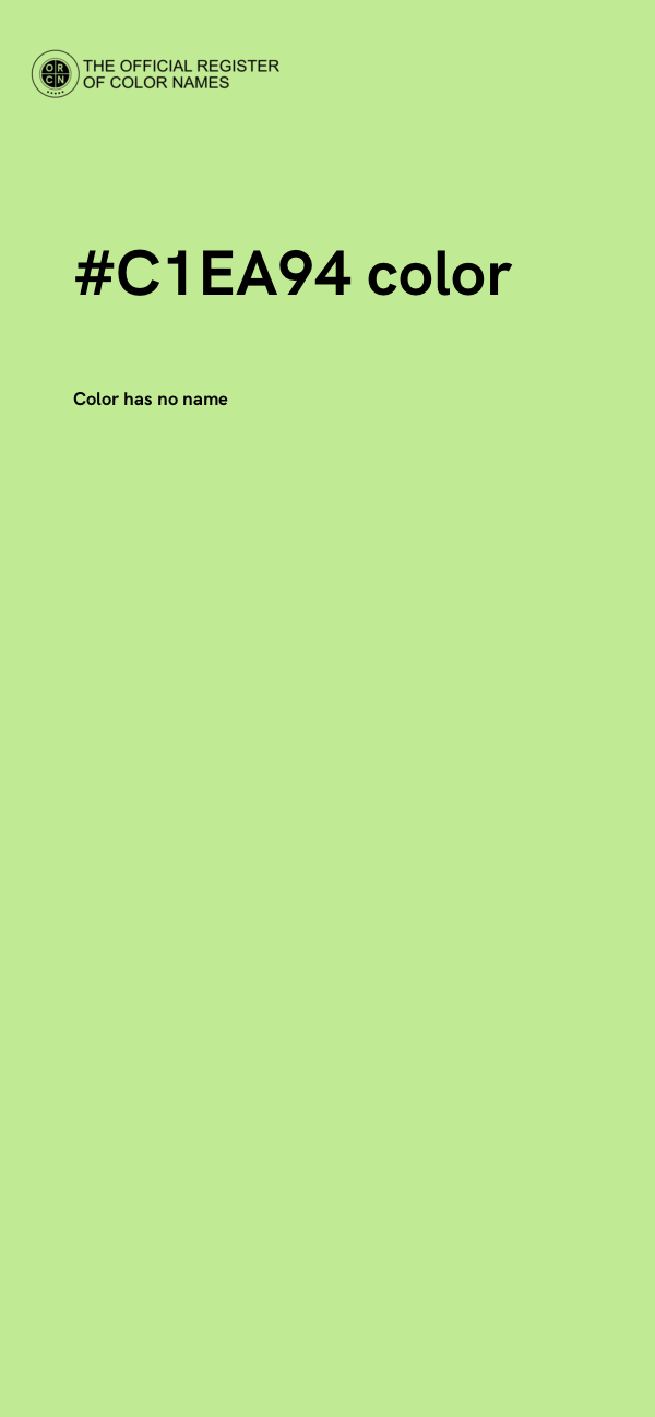 #C1EA94 color image