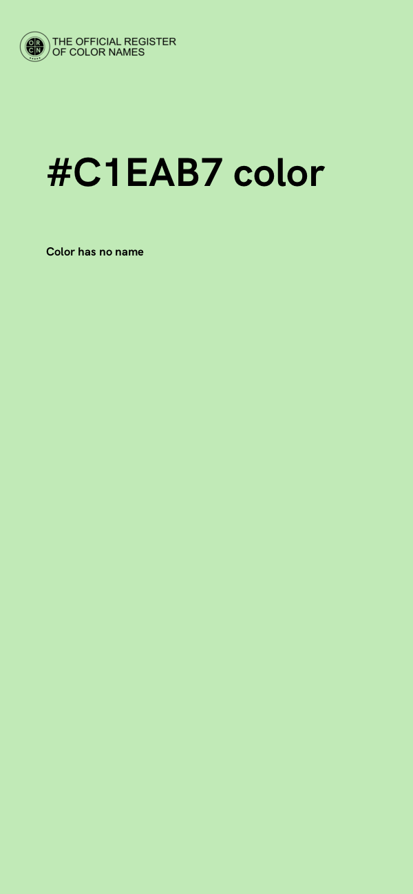 #C1EAB7 color image