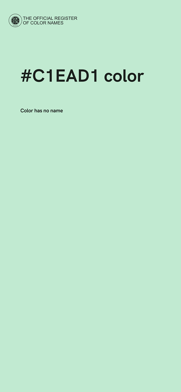 #C1EAD1 color image